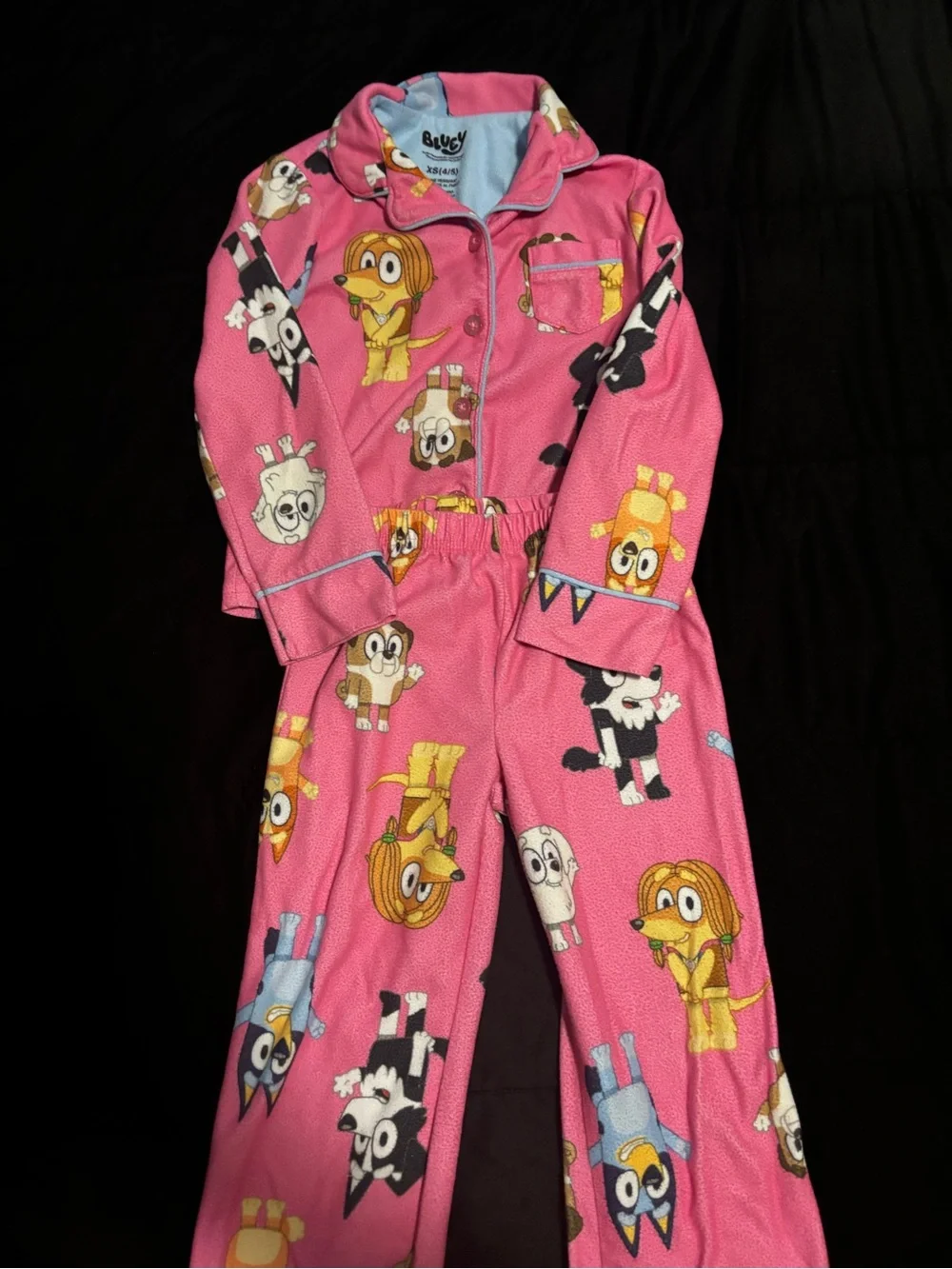 Bluey Coral Pajama Set with Tennis Print